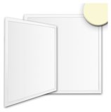 ISOLED LED Panel Business Line 625 UGR<19 2H/2H, 36W, Rahmen weiß RAL 9016, warmweiß, KNX dimmbar