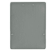 ISOLED Endkappe EC74 Aluminium silber für Profil LAMP40, 2 STK, inkl. Schrauben