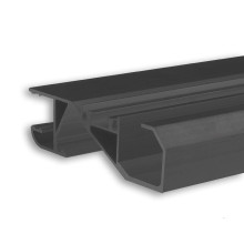 ISOLED LED Sockelleistenprofil HIDE BOTTOM schwarz RAL 9005