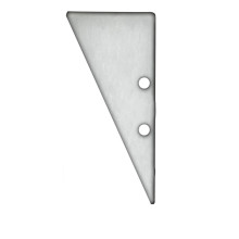 ISOLED Endkappe EC91 Aluminium eloxiert für Profil HIDE TRIANGLE inkl. Schrauben