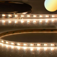 ISOLED LED CRI90 SUNSET Dimm-to-warm (via PWM) Flexband Streifen, 24V, 14W, IP20, 1800-3000K, 60 LED/m