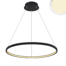 ISOLED LED Hängeleuchte Ring 29W, schwarz, warmweiß