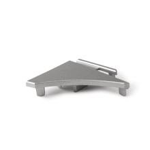 ISOLED Endkappe Rechts für Glaskantenprofil Regal, silber