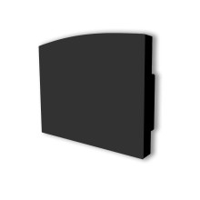 ISOLED Endkappe EC225 für Profil MAXI-AB V2 schwarz, 1 STK