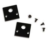 Isoled Track48 Endkappe für Aufbauschiene flat, schwarz, 2 Stück 116070