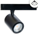 Isoled 3-Phasen Schienenstrahler fokussierbar, 42W, 20°-70°, schwarz matt, 4000K, CRI92, DALI dimmbar 116112