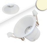 Isoled LED Einbaustrahler BACK60, weiß matt, rund, 5W, CRI90, 2700K, rückversetzt, UGR<12, dimmbar 116698