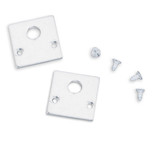 Isoled Track48 Endkappe für Aufbauschiene flat, weiß, 2 Stück 116765
