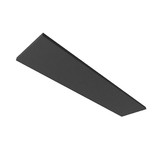 Isoled Akustikabsorber H25 für Leuchtenrahmen mit Innenformat 320x1500mm, schwarz 116906