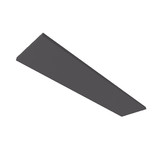 Isoled Akustikabsorber H25 für Leuchtenrahmen mit Innenformat 320x1500mm, anthrazit 116907