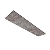 Isoled Akustikabsorber H25 für Leuchtenrahmen mit Innenformat 320x1500mm, grau 116908
