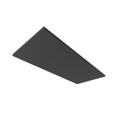 Isoled Akustikabsorber H25 für Leuchtenrahmen mit Innenformat 592x1500mm, schwarz 116909