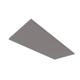Isoled Akustikabsorber H25 für Leuchtenrahmen mit Innenformat 592x1500mm, grau 116911