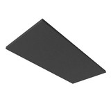 Isoled Akustikabsorber H25 für Leuchtenrahmen mit Innenformat 500x1192mm, schwarz 116912