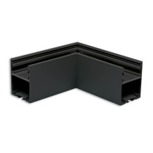 Isoled LAMP30V1 90° Eck, geschweißt, 120x120mm, schwarz RAL 9005, exkl. Cover 116968
