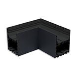Isoled LAMP40 90° Eck, geschweißt, 140x140mm, schwarz RAL 9005, exkl. Cover 116974