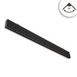 Isoled LED Hängeleuchte Raster UGR<19, 36°, 120cm, schwarz, 30W, 4000K, DALI dimmbar 117056