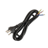 Isoled Anschlussleitung 1,5m mit Stecker Typ J - Schweiz, H05VV-F3G0,75mm², schwarz, offene Enden 117061