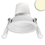 Isoled LED Einbaustr. Back68, weiß matt, rund, 5W, CRI90, 2700K, schwenkbar, rückvers., UGR<12, dimmbar 117122
