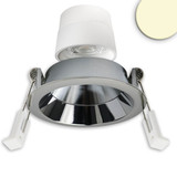 Isoled LED Einbaustr. Back68, alu glänzend, rund, 5W, CRI90, 3000K, schwenkbar, rückvers., UGR<12, dimmbar 117131