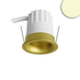 Isoled LED Einbaustrahler BACK32, gold, rund, 5W, CRI90, 2700K, rückversetzt, Honeycomb, dimmbar 117248