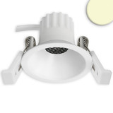 Isoled LED Einbaustrahler BACK45, weiß matt, rund, 5W, CRI90, 2700K, rückversetzt, Honeycomb, dimmbar 117265