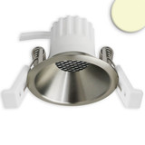 Isoled LED Einbaustrahler BACK45, nickel geb., rund, 5W, CRI90, 2700K, rückversetzt, Honeycomb, dimmbar 117271