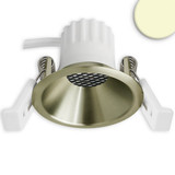 Isoled LED Einbaustrahler BACK45, messing geb., rund, 5W, CRI90, 3000K, rückversetzt, Honeycomb, dimmbar 117276