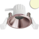 Isoled LED Einbaustrahler BACK45, rosegold, rund, 5W, CRI90, 3000K, rückversetzt, Honeycomb, dimmbar 117278