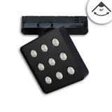 Isoled 3-Phasen Schienenstrahler MATRIX, 20W, 40°, schwarz, 4000K, UGR<19 117297