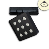 Isoled 3-Phasen Schienenstrahler MATRIX, 20W, 40°, schwarz, 3000K, UGR<19, DALI dimmbar 117300