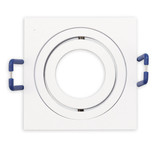 Isoled Einbaurahmen für MR11/GU10 Mini Spots, schwenkbar, eckig, weiß 117364