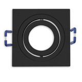 Isoled Einbaurahmen für MR11/GU10 Mini Spots, schwenkbar, eckig, schwarz 117365