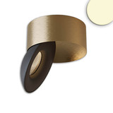 Isoled LED Aufbauleuchte Sphere gold/schwarz, 2700K, 10W, CRI90, dimmbar 117378
