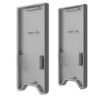 Isoled Endkappe EC120 mit Lichtfalle, silber für Leuchtenprofil HALON U-Cover C63, 2 Stück 117394
