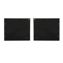 Isoled Endkappe Alu EC127 für Curtain10 ONE mit VISOR, 1 Paar (links & rechts), schwarz 117407