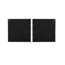 Isoled Endkappe Alu EC131 für Curtain10 ONE HIGH mit VISOR, 1 Paar (links & rechts), schwarz 117410