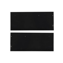 Isoled Endkappe Alu EC129 für Curtain10 DOUBLE mit VISOR, 1 Paar (links & rechts), schwarz 117411