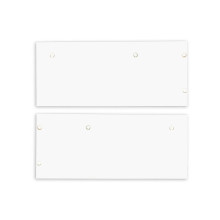 Isoled Endkappe Alu EC129 für Curtain10 DOUBLE mit VISOR, 1 Paar (links & rechts), weiß 117412