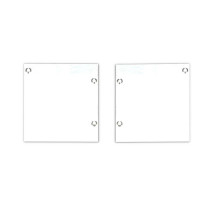 Isoled Endkappe Alu EC133 für Curtain10 ONE FLAT mit VISOR, 1 Paar (links & rechts), weiß 117413