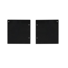 Isoled Endkappe Alu EC133 für Curtain10 ONE FLAT mit VISOR, 1 Paar (links & rechts), schwarz 117414