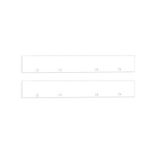 Isoled Endkappe Alu EC128 für Curtain10 DOUBLE, 2 Stück, weiß 117418