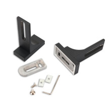 Isoled Wandausleger für Gardinenprofile, kurz, 2 Stück, schwarz 117423