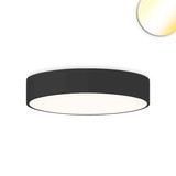 Isoled LED Deckenleuchte UGR<19 2H, schwarz, 40W/50W, IP44, DN600, ColorSwitch 2700/3000/4000K, dimmbar 117495