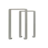Isoled Montagebügel Z64 für Leuchtenprofil HALON zur Deckenanbau-Montage, 2 STK, silber 117564
