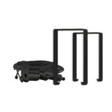 Isoled Montagebügel Z65 für Leuchtenprofil HALON mit Seilabhängung, 2 STK, schwarz 117568