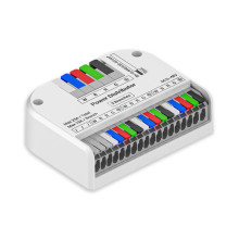 Isoled PowerSplitter 5-pol. x 3, 5-48V DC, 0.5mm² - 3mm² (6-10A) auf 0.25 1,5mm² (3-10A), weiß, max. 25A 117785