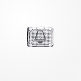 Jung 33KLARK Kalotte mit Symbol, lichtdurchlässig, glasklar, Symbol Klingel