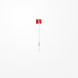 Jung 34 Zugeinsatz für Wippen mit Lichtaustrittsfenster (.. KO), Thermoplast, rot