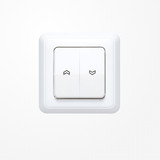 Jung 5560-5PWW Wippe, mit Pfeilsymbolen, Duroplast, ST 550, alpinweiß